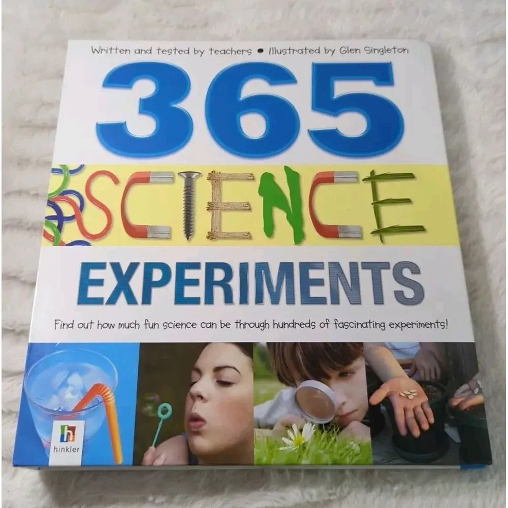 365 Science Experiments Book Hardcover  Science Nature‎ Homeschool Hinkler
